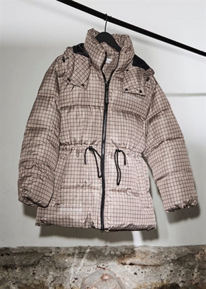 Climb check puffer jakke Brown Check HAUTE L\'AMITIÈ